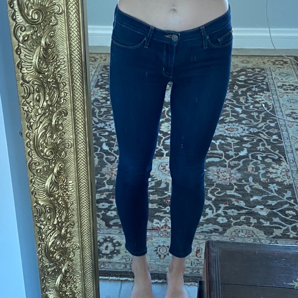 Hudson Dark Wash Skinny Blue Jeans Sz 26